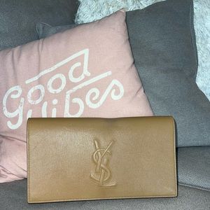 Authentic Tan YSL Belle De Jour clutch